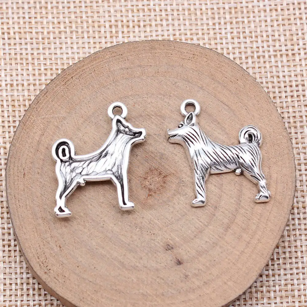 

Decoration Puppy Dog Charms Jewelry 25x23mm 10pcs