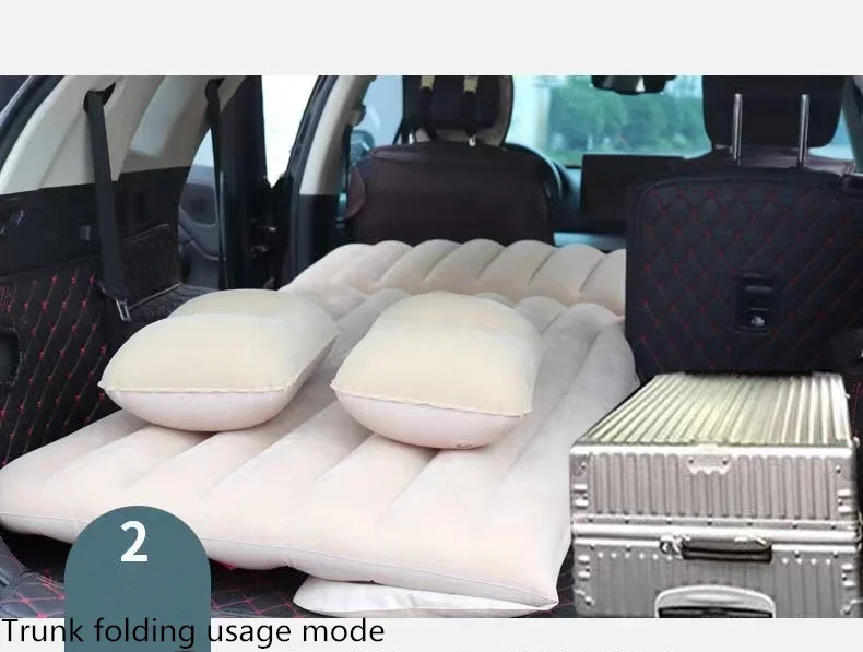 Car Travel Bed Automatic Air Mattress Trunk Sleeping Pad Inflatable Back Seat Beds Outdoor Cushions Camping Sofa Accessories