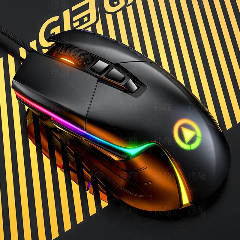 

Ergonomic Gaming Mouse Computer-Mice Gamer Wired Laptop Usb-Cable Optical Adjustable DPI Mouse Professional Mouse Gamer