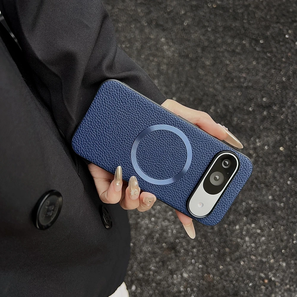 Magnetic Litchi Leather Pattern Soft Case