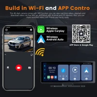 BEPOCAM 8.1 ''écran Carplay pour voiture sans fil CarPlay Android Auto lecteur vidéo multimédia autoradio universelle AUX FM autoradio 4