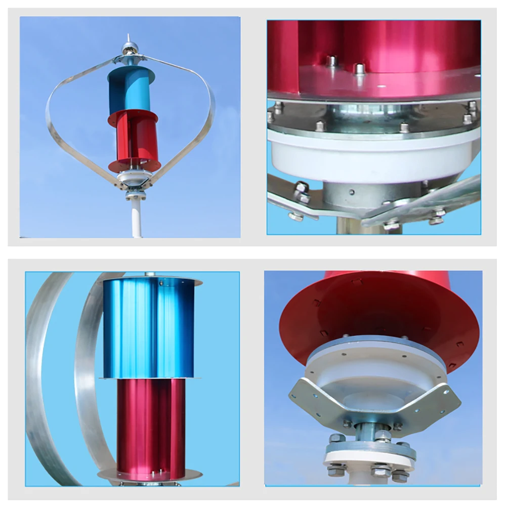 3000W Vertic Windmill Maglev Generator 48V 2m Start Noise-Free Street Light Garden Farm Home Use