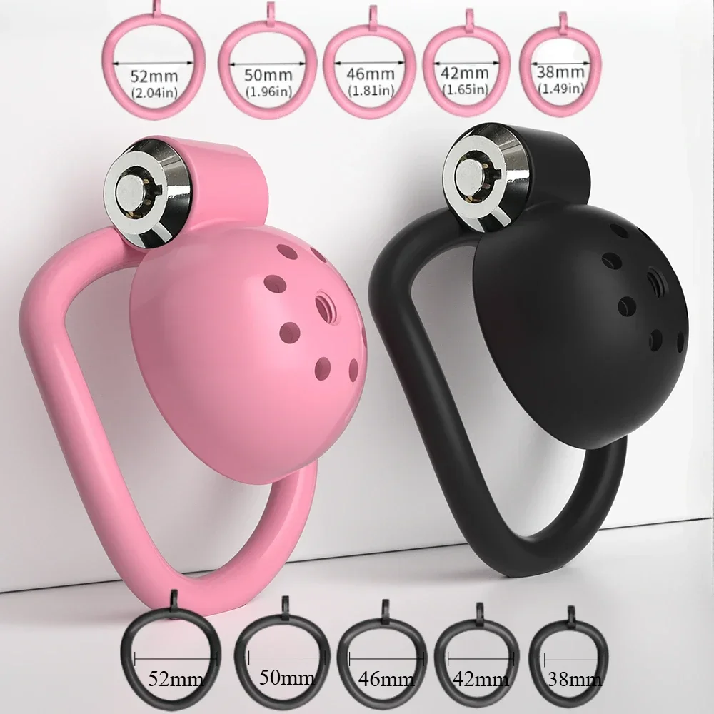 ABS Chastity Cage 5 Rings Cock Cage Adult Sex Toy Penis Bondage Urethral Lock Plug Male Cuckold Fetish Erotic BDSM Toy penis chastity cage chastity lock sex toy penis cock ring