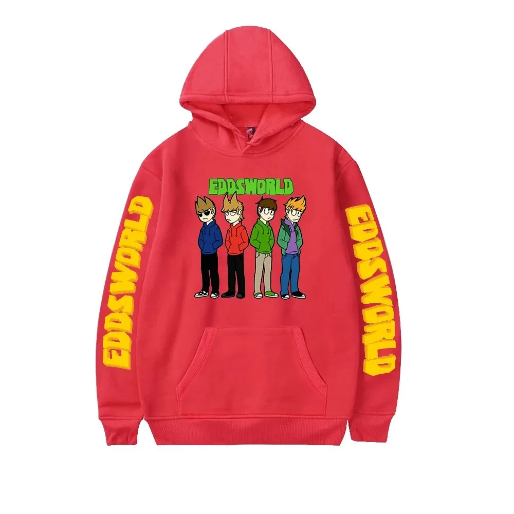 Eddsworld cartoon hoodies fashion oversized sweater men women kids hooded sweet pullover streetwear sweater harajuku 2024