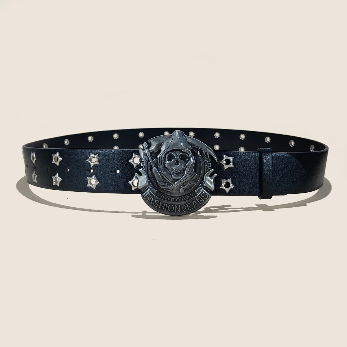 Neuer stilvoller Y2K-Hohlgürtel aus PU-Leder im Punk-Stil für Männer und Frauen – trendiges Accessoire zum Verschenken, neutrale Taillengürtel in Übergröße – Detail 6