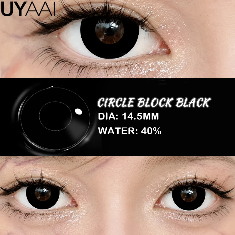 Vibrant Red Halloween Cosplay Contact Lenses - 14.5mm Anime-Inspired Cosmetic Eye Color Enhancers
