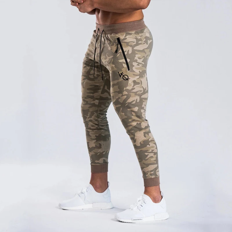 New Men Sweatpants Cotton Camouflage Sports Casual Pants Jogger Fitness Running Pants Gym Bodybuilding Stretch Trousers
