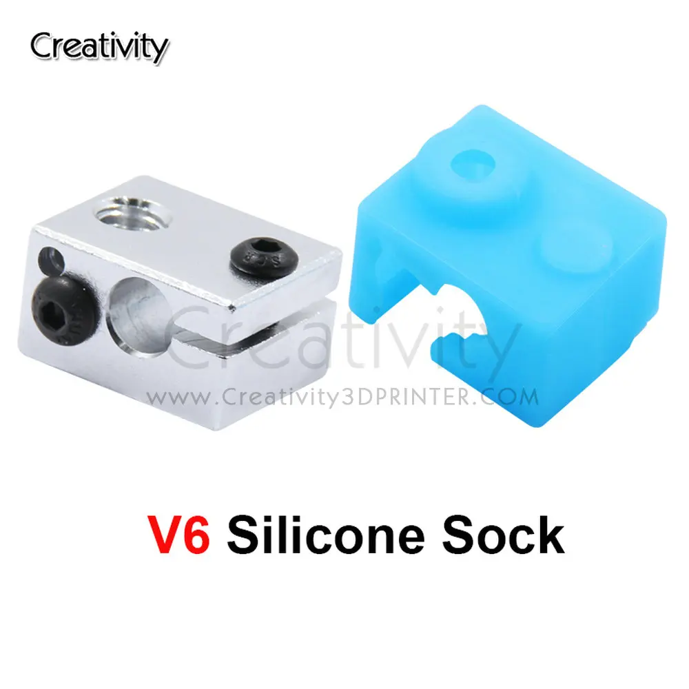 E3D V6 Heated Block Silicone Sleeve Cover Case Warm Keeping Heat Preservation Cover in Blue Color For Reprap 3D Printer Parts