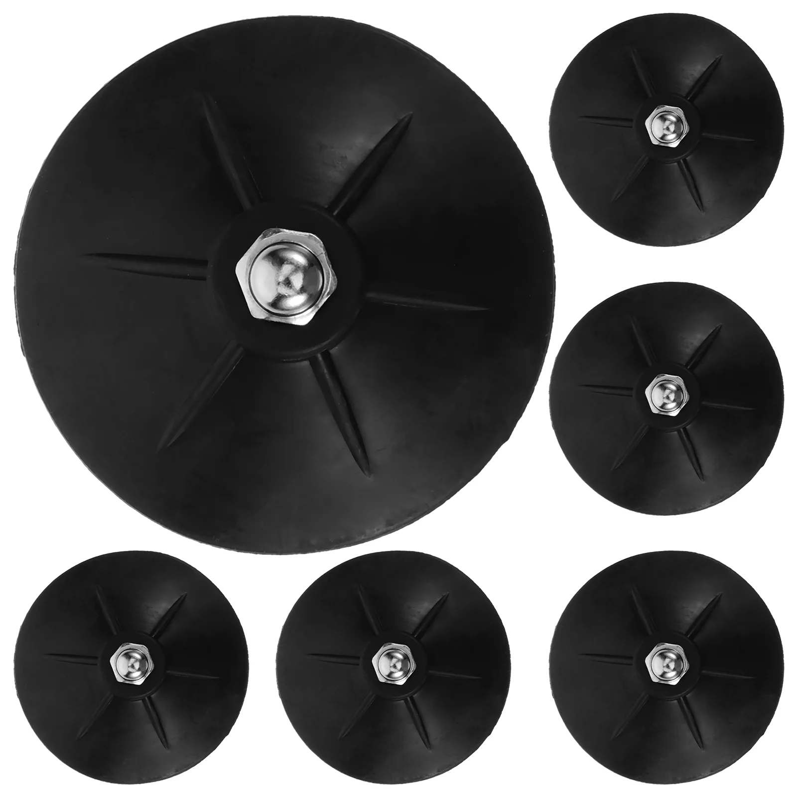 6pcs Punching Bag Cups Heavy Duty Rubber Base Set Freestanding Boxing Stable Accessories Anti Training Equipment