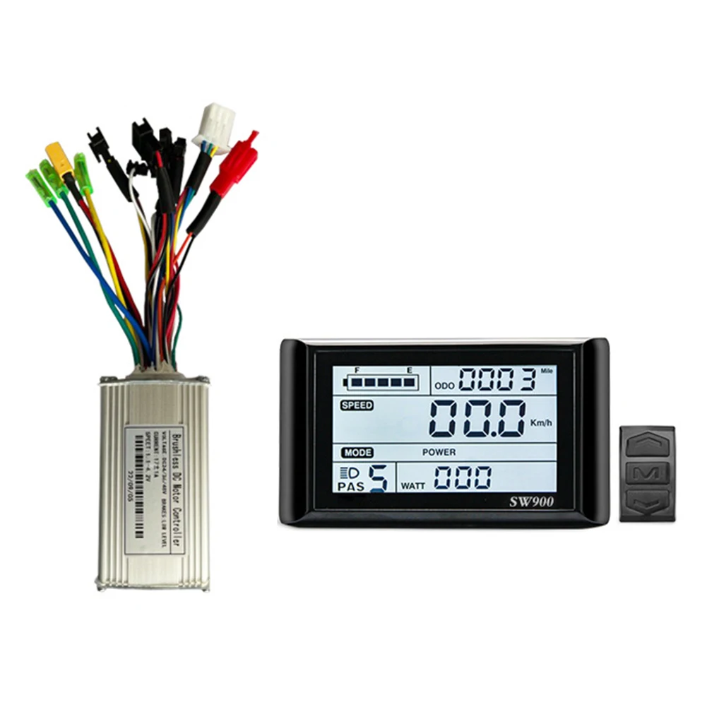 

Sine Wave Controller No.2 Protocol Controller SW900 Display 17A 24/36/48V 350W High Quality Material Practical