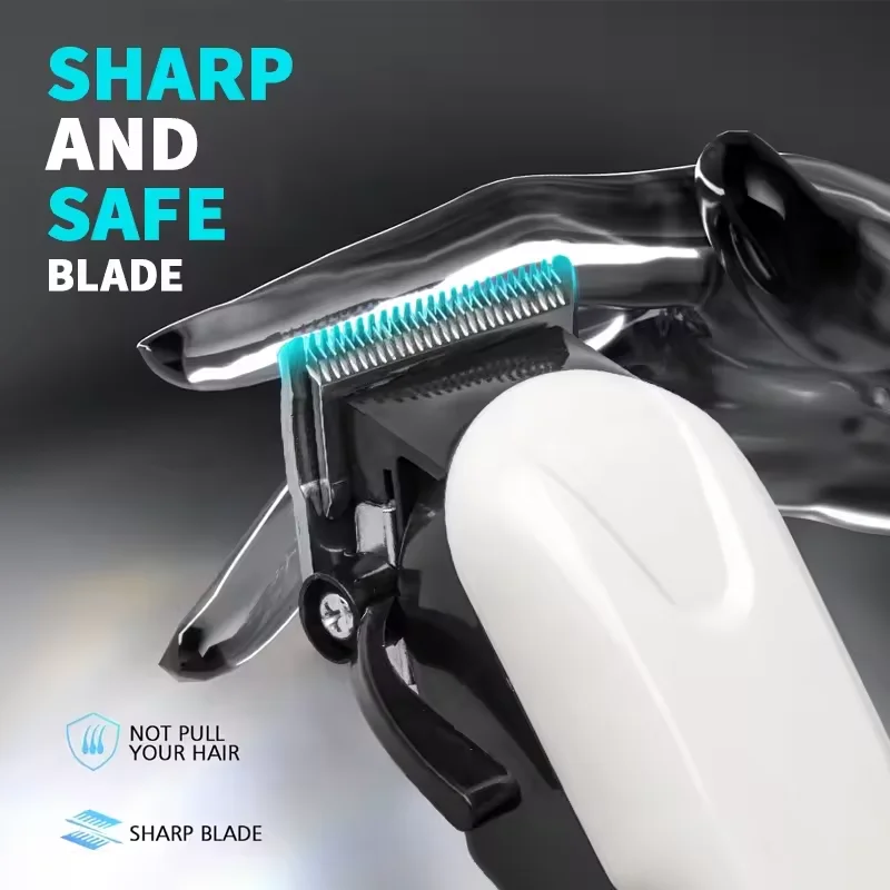 WAIKIL professional men's hair clipper hair salon specific styling tool charging cordless LCD digital display hair clipper 6