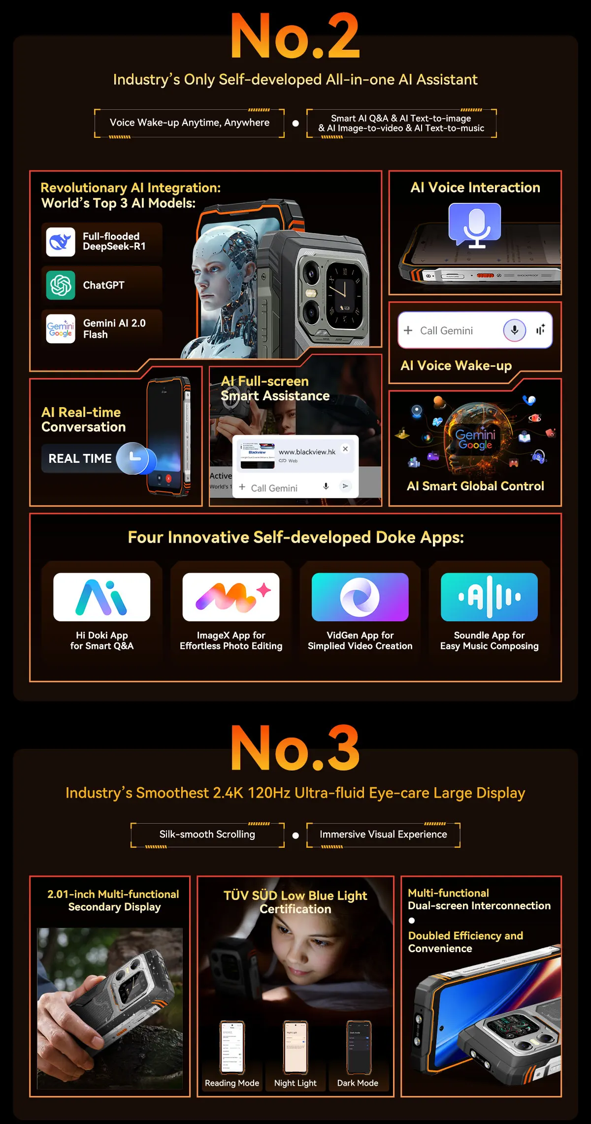 Blackview XPLORE 1 [EU Charger Not Included]  5G  48 GB (16+32GB）+ 512GB Rugged Smartphone 20000mAh 45W  6.78'' 2.4K Android 15