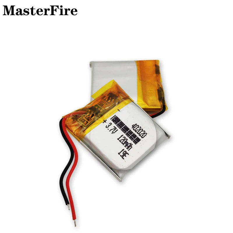 

8PCS 402020 3.7V 120mah Rechargeable Lithium Polymer Battery Cell for Bluetooth Headset Smart Bracelet Hearing Aid Selfie Stick
