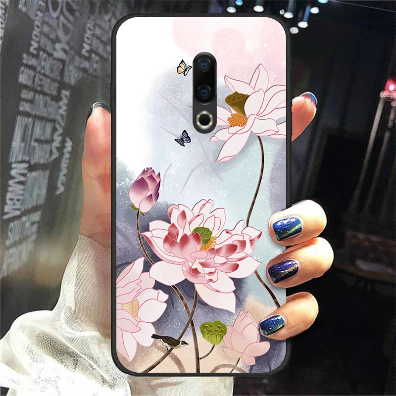 For Meizu 16th Case 6.0'' Silicone Case For Meizu 16th Plus Cover 6.5'' Soft TPU back Cases coque etui Leopard print meizu phone case with stones craft Cases For Meizu