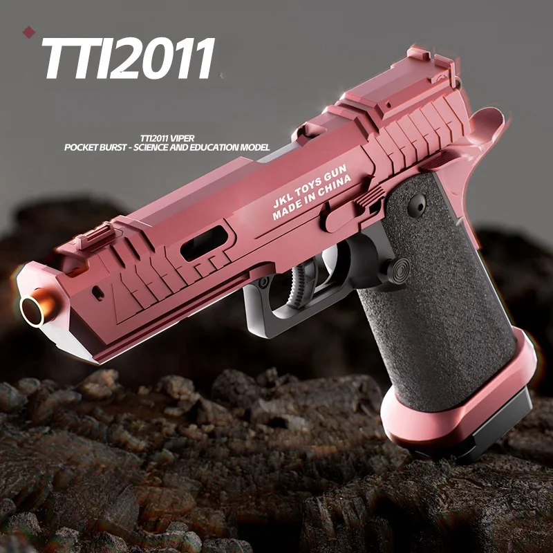 TTI 2011 Pistol Shell Throwing Continuous Firing Blowback Soft Bullet Gun Empty Hanging Birthday Gift 5