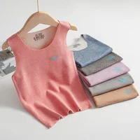 【LF】Kids Seamless Vest 100-170cm Teenager Keep Warm Tank Tops Sleeveless Undershirt for Spring Autumn 1