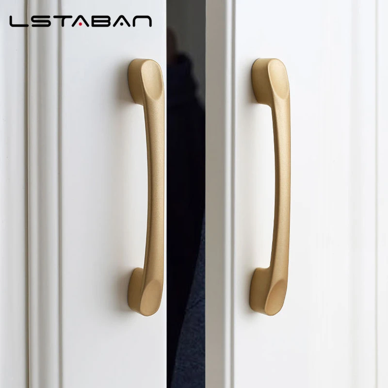 Aluminum Alloy Furniture Handles Bookcase Handles Wine Cabinet Door Knob For Cabinet Golden Simple Fashion door handles,cabinet handles