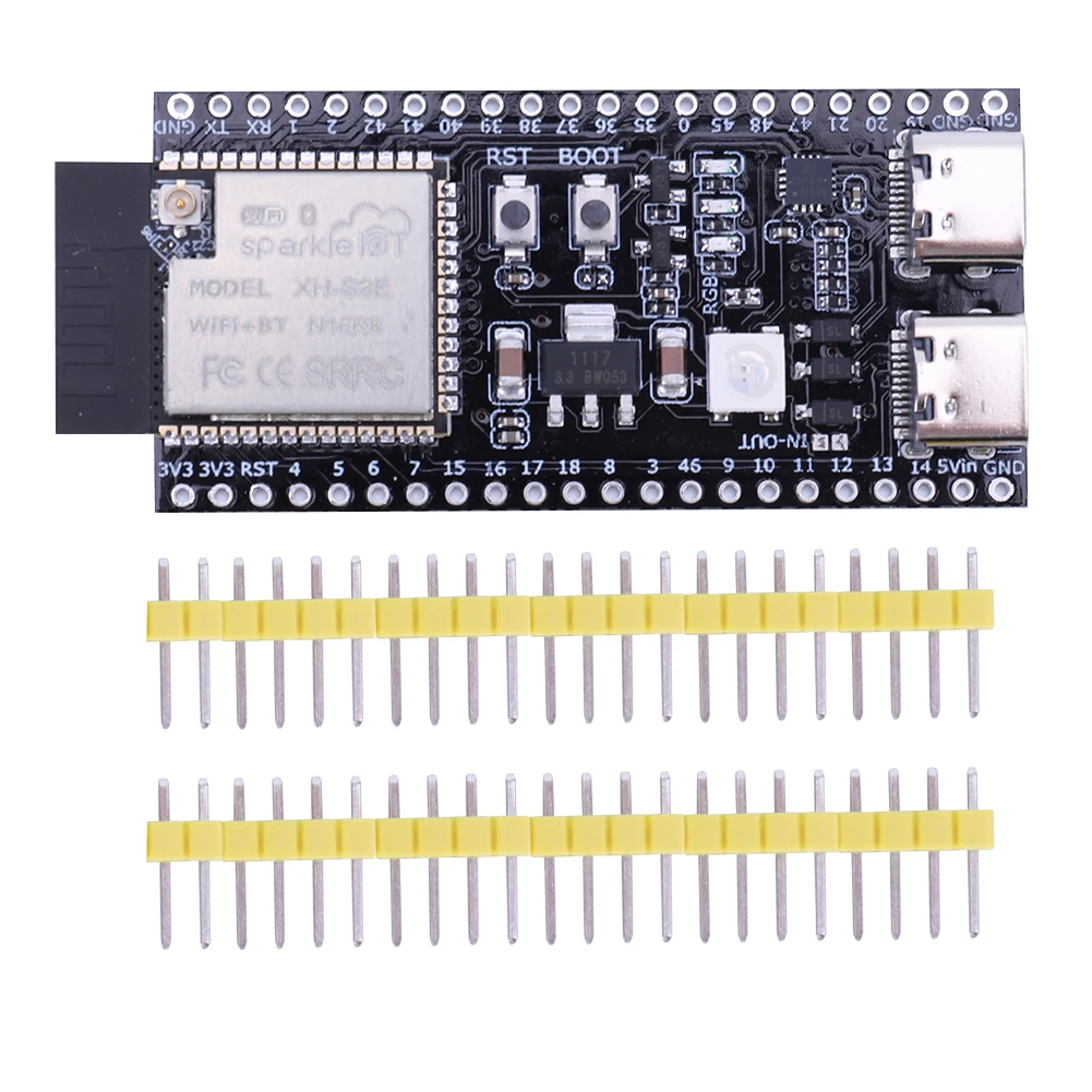 ESP32 S3 개발 보드 Arduino 8MB PSRAM ESP32-S3 16MB 플래시 N16R8 듀얼 타입-C 44핀용 블루투스 2.4G Wifi 모듈