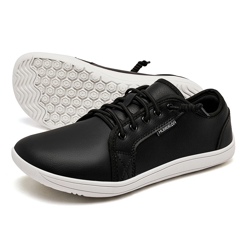 Unisex Barefoot Minimalist Leather Sneakers Fashion Slip On Shoes Leather Sneakers Leather Shoes
