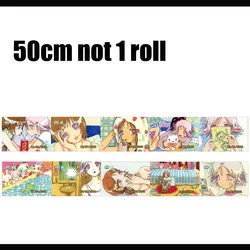 Hand - Painted Vintage Anime Girl Sticker - Kawaii Faded Memories for Scrapbooking (50cm) Rare (50cm not 1roll)