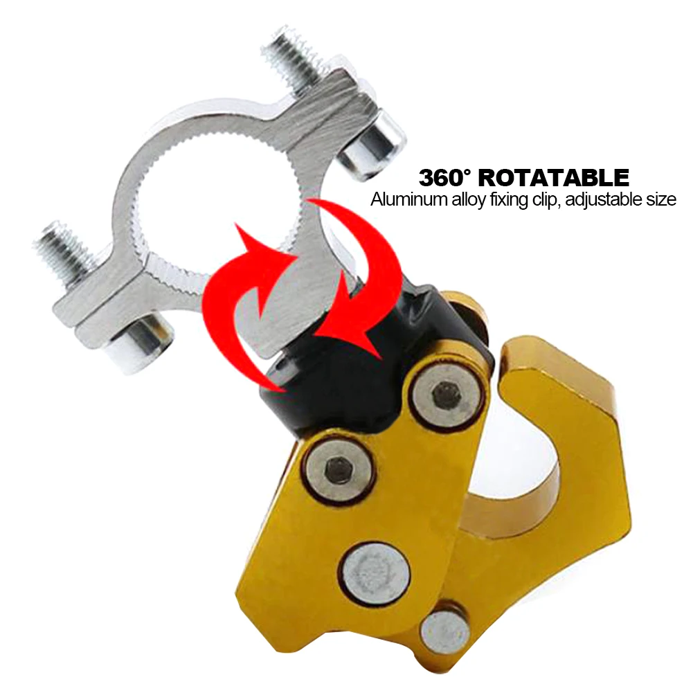 Motorcycle Helmet Storage Hook Luggage Bag Hanger Hook Holder Aluminum Alloy For Electric Motorcycle Bike Bicycle Scooter