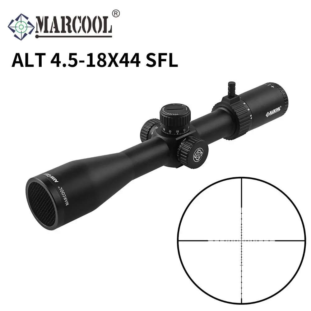 

Marcool ALT 4.5-18X44 Riflescope SF Locked Tactical Hunting Scope 30mm Tube Dia. Optics Sight for Arisoft Fits .223 .308 AR15