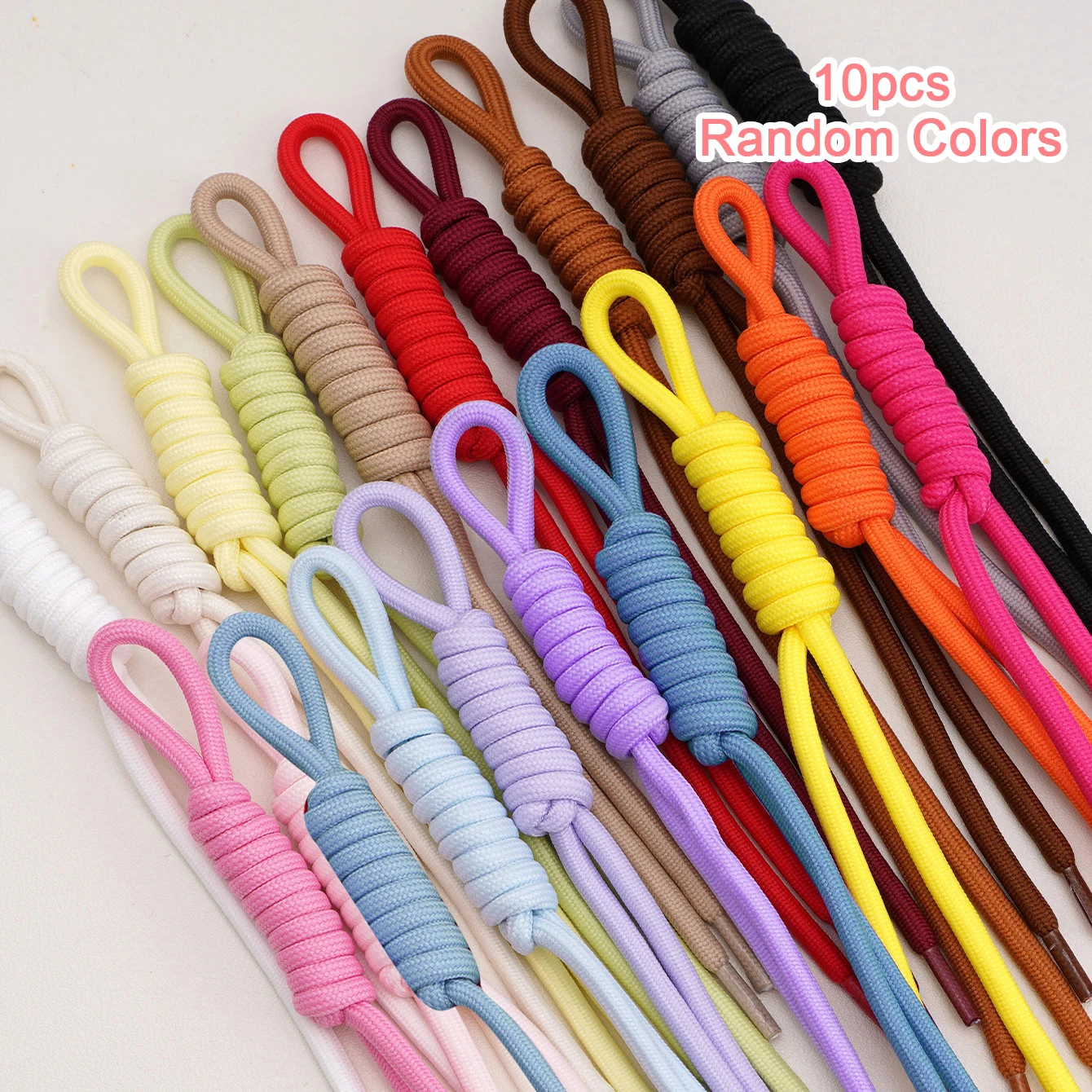 Colored Nylon Braided Rope for DIY Beads and Pendant Decorations (5-10pcs)