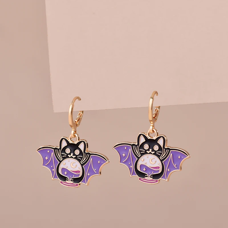 Orecchini a tema Dark e Gothico con vari animali 9 Orecchini a tema Dark e Gothico con vari animali _06