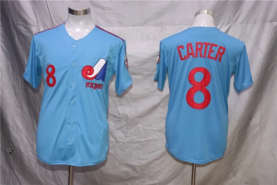 Camiseta de béisbol de los Expos de Montreal para hombre, versión bordada para fanáticos, estilo élite, chaleco para correr de verano