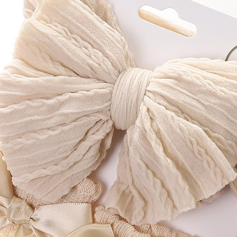 Adorable Baby Girls Socks and Headband Set with Delicate Knit Bow Detail for Special Occasions like Parties Weddings and
