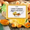 GZE Body Restore Lemon Turmeric Kojic Acid Soap, with Shea Butter, For Face Dark Spots, Body, Rejuvenating, Exfoliating 1