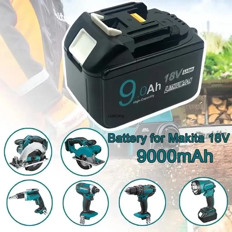 見た人ラッキー２個マキタ BL1890 18V 9Ah バッテリー BL1860 BL1860 BL1890 18V 9000mAh リチウムイオン交換用充電式