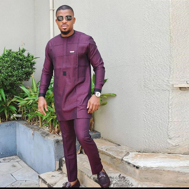 Olamide Long Sleeve Dashiki Outfit - Image 4