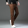 New Plus Size High End Casual Pants for Men's Straight Stretch Loose Mid High Waist Long Pants Brand Clothing Slim Jeans 28-44 4
