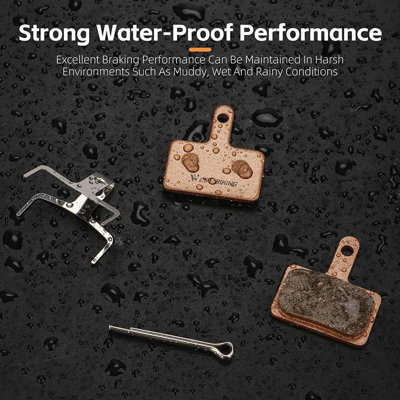 WEST BIKING Resin Ceramic Bike Brake Pads For Shimano Mt200 M515 C501 C601 1/2/4/6/8 Pair Wear-resistant Road Bicycle Brake Pads