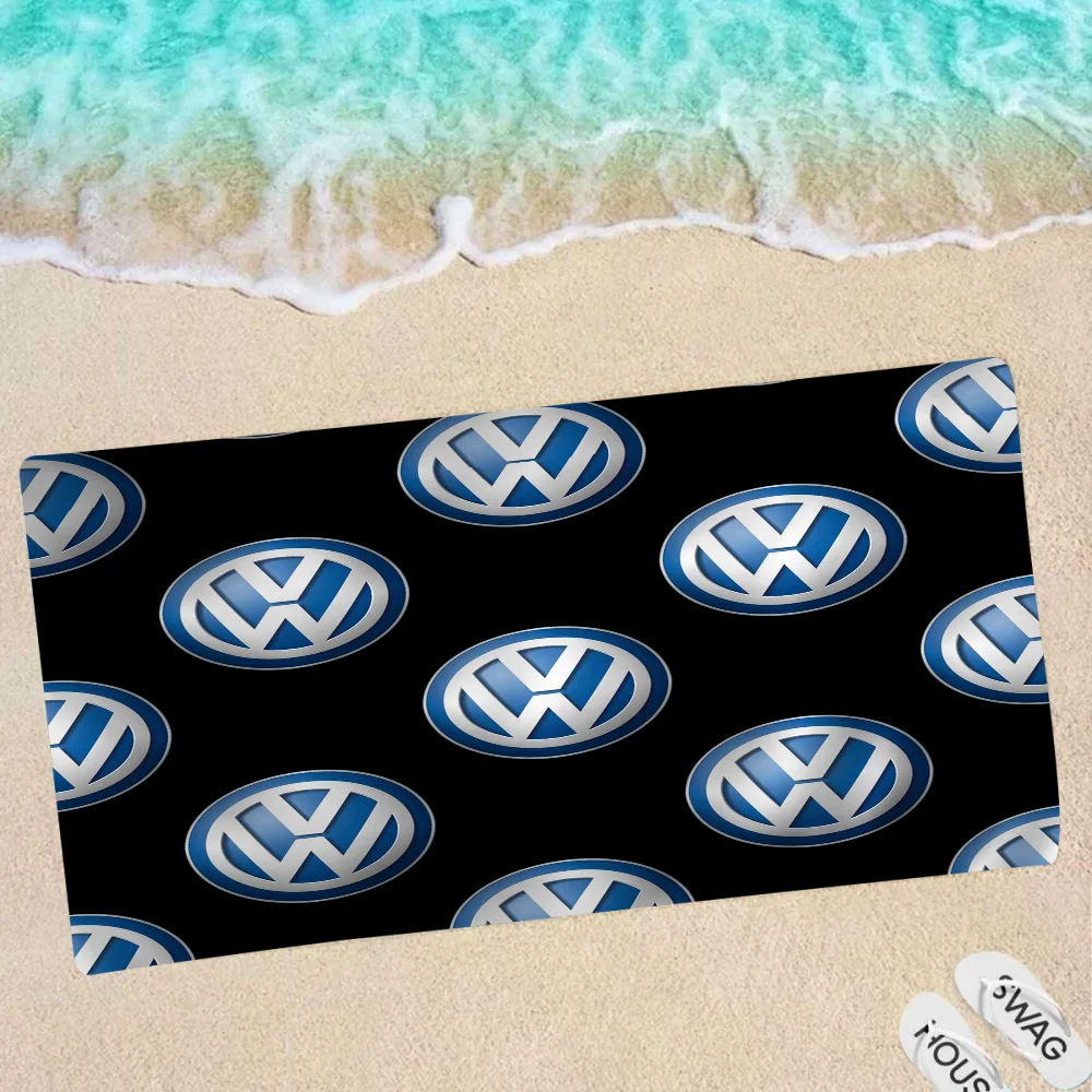 Sports Car Stripes V-volkswagen Luxury Anime Beach Swimming Towel Soft Absorbent Washcloth Childrens Gift Kid Travel Camping Gym 4