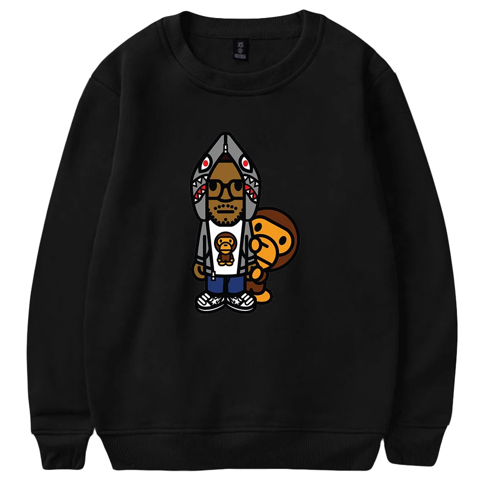 

Rapper Kid Cudi Sweatshirt Men Women Fashion O-Neck Pullover Outwear Harajuku Streetwear Hip Hop Popular Tracksuit Loose Clothes
