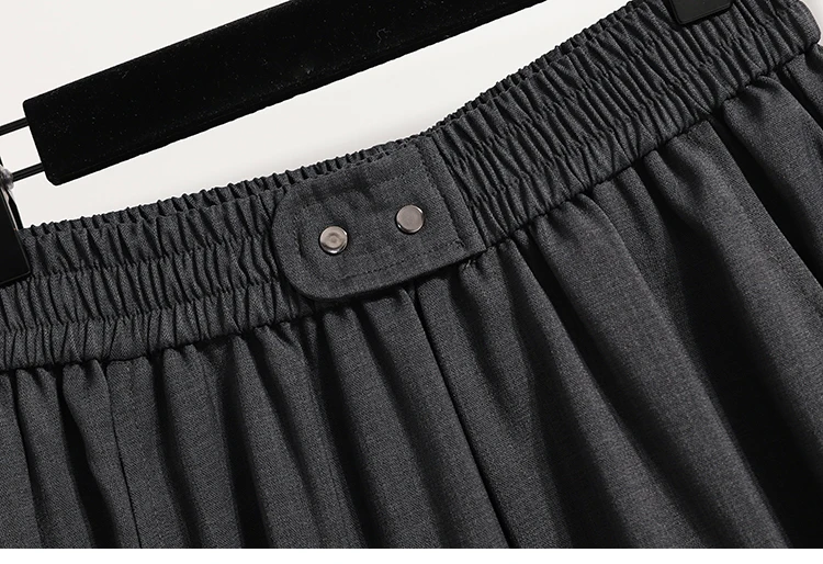 2026 Übergrößen-Damenhosen Frühling und Herbst Neue Koreanische Hochgeschnittene Weite Hosen Gerades Bein Vielseitige Anzughosen – Detail 10