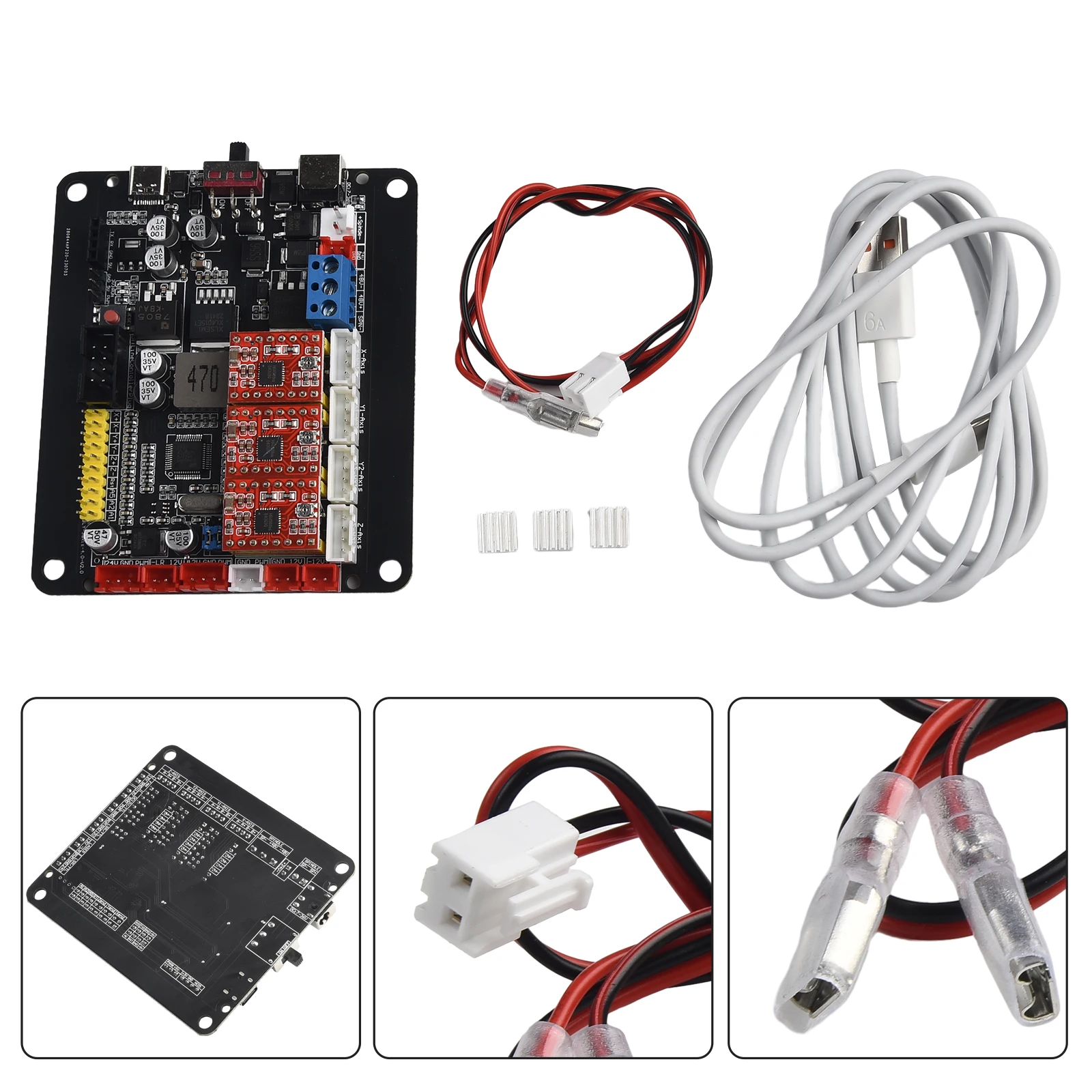 

Professional GRBL Controller Board for CNC Router X/Y/Z Stepper Motor Double Yaxis with Support for Various Processing Files