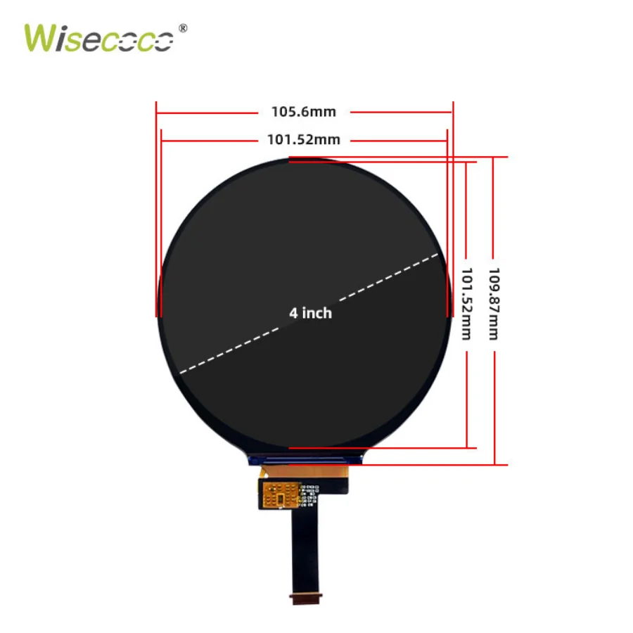 Wisecoco-painel Módulo de Display Lcd Redondo para Casa Inteligente Circular Tft Ips ev Mipi Driver Board 720x720 - Imagem 6