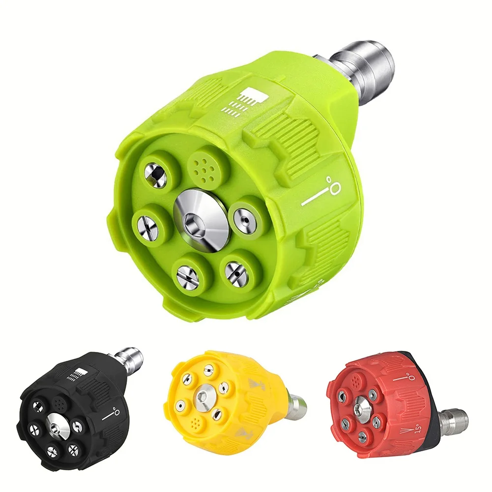 

High Pressure Washer Spray Nozzle 0 15 25 40 Degree Rotation Watering Rinse Soap Nozzle Garden Power Tool Accessories