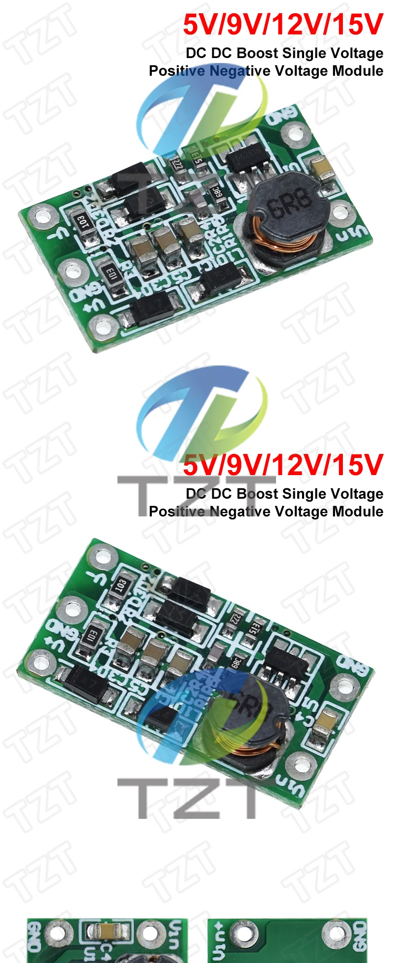 DC-DC Schritt-Up Positive Spannung Negative Spannung Modul DC-DC 3V-14V Zu 5V 9V 12V 15V 100MA, Um Positive Und Negative Power Versorgung – Detail 4