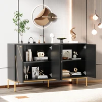 KOMHTOM Four Doors Metal Feed Sideboard