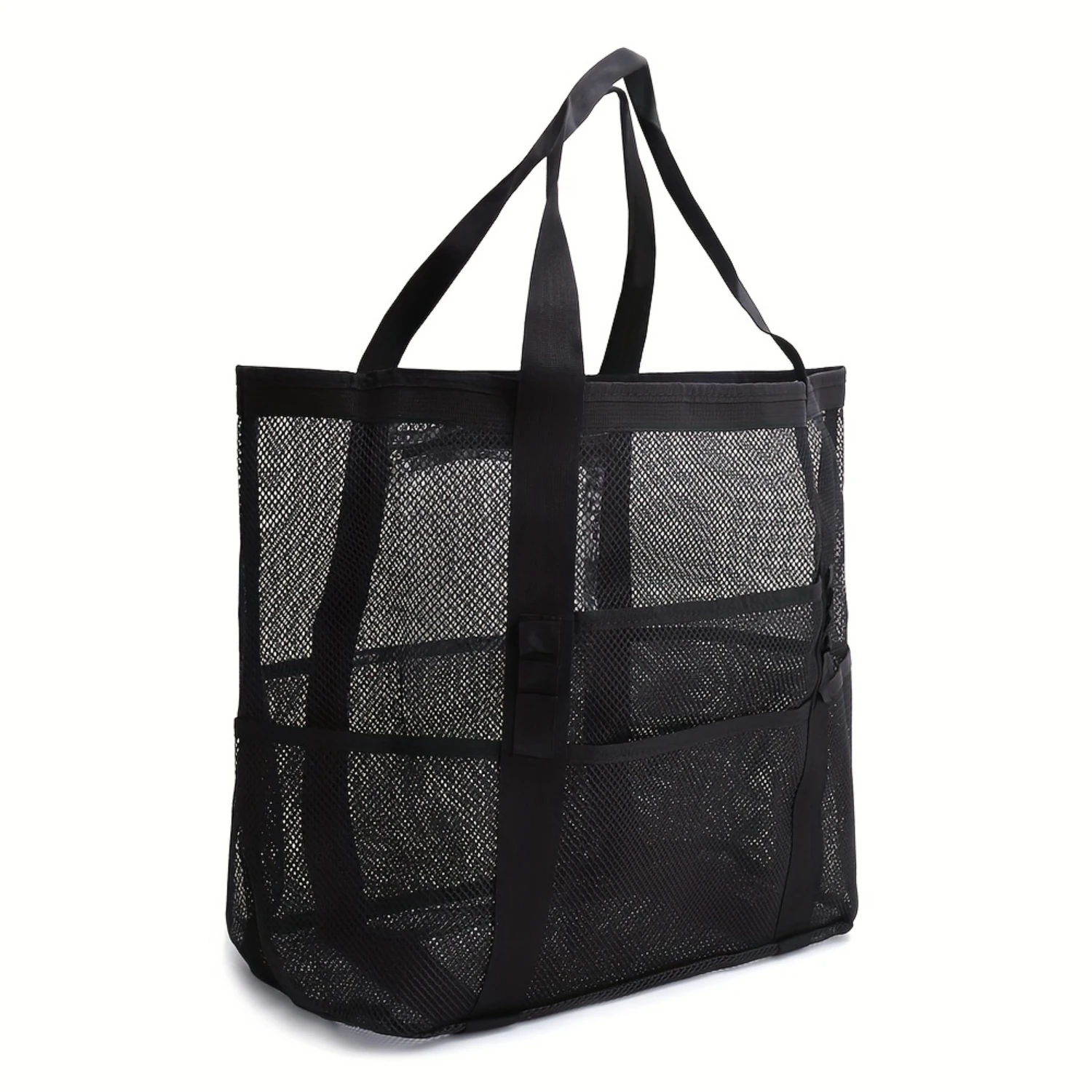 Beach Mesh Bag with Large Capacity, Mesh Toiletry & Bath Organizer, Ideal for Beach and Shower-Shower Caddy