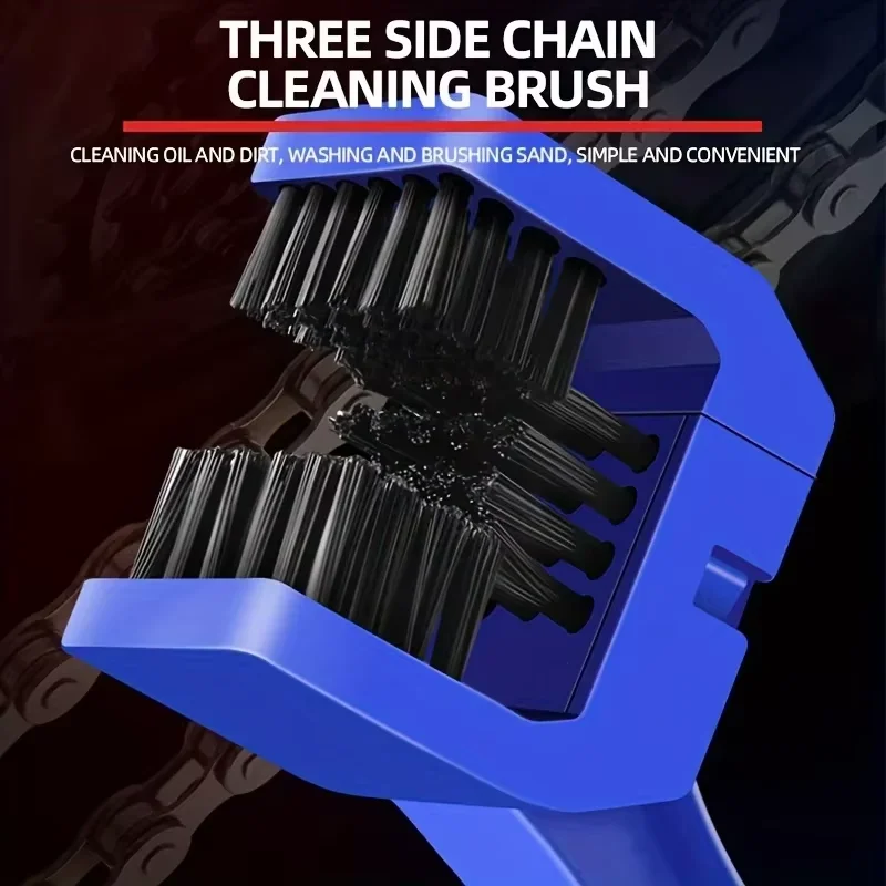 Compact Chain Cleaning Tool for Bikes and Motorcycles