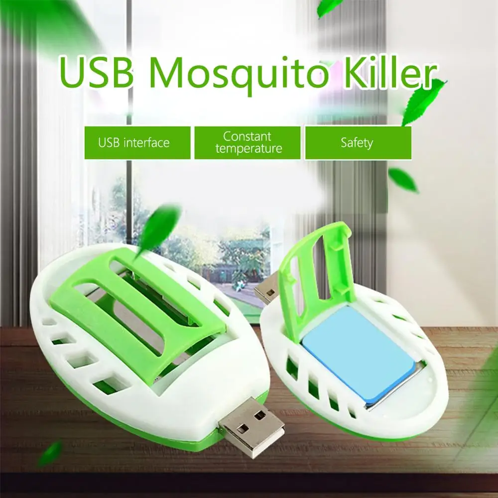 Summer USB Mosquito Killer Portable Insect Electric Mosquito Repeller Repellent Plastic Pest Incense Heater Control Sleep Home
