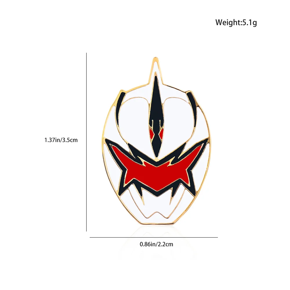Power Dinosaur Rangers Enamel Pins Set Colorful Battle Suit Combat Helmet Lapel Badge Anime Jewelry Collection
