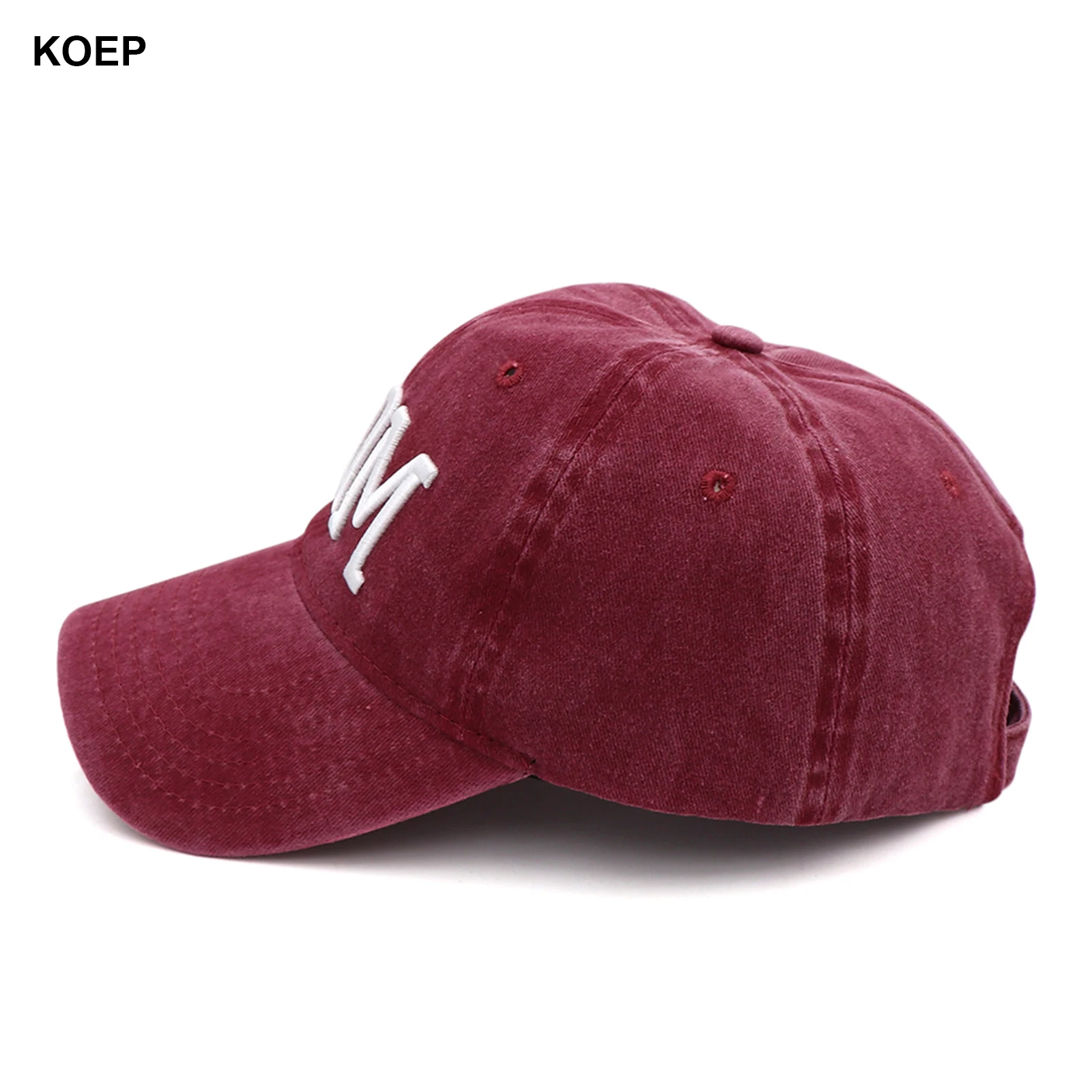 KOEP MOM And DAD Baseball Cap Fishing Caps Men Outdoor Women Washed And Worn Pregnancy Announcement Hats 3D Embroidery 4