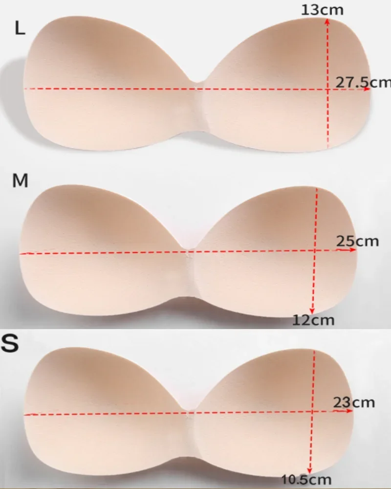 1 Pair Foam Bra Pads Swimsuit Padding Inserts Sponge Chest Cup Breast Bra Bikini Insert Chest Pad Body-fitted Design