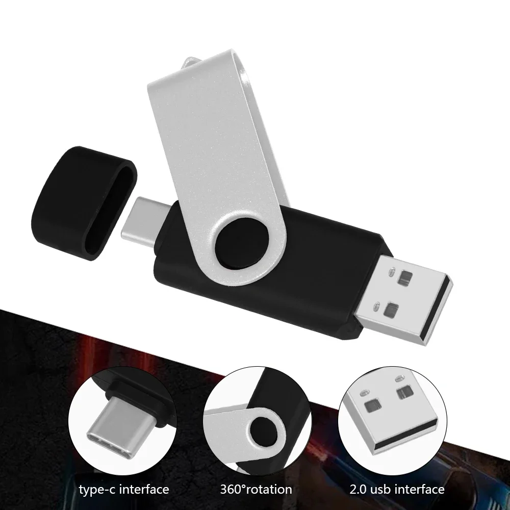 USB Flash Drive Type-C 2 in 1 Pendrive High Speed 128GB 64GB 32GB 16GB OTG Creative gift